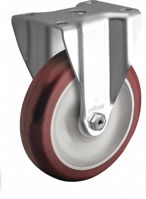 Plate Caster Rigid Polyurethane 4 1/8 H