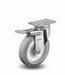 Plate Caster Swivel Rubber 4 11/16 H