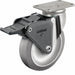 Plate Caster Swivel Rubber 5 1/8 H