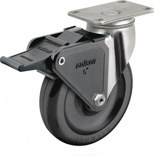 Plate Caster Swivel Polyolefin 6 3/16 H