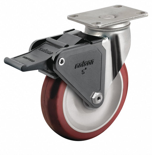 PlateCaster Swivel Polyurethane 6 3/16 H