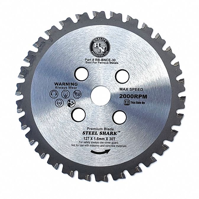 Circular Saw Blade 5 Dia 30 Teeth
