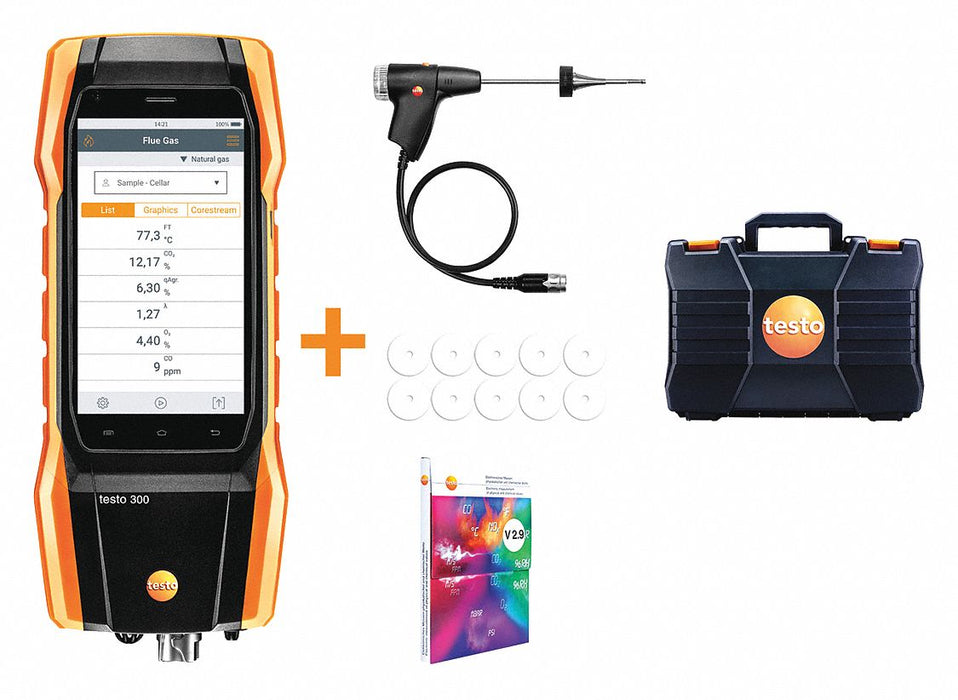 Combustion Analyzer 23to113F 21% v/vO2