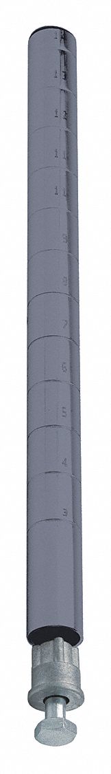 Wire Shlf Pst 74 inx1 in Quick-Adjust