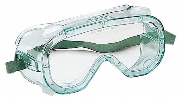 Protective Goggles Clear Lens Grn Frame