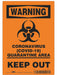 Coronavirus Quarantine Area Sign