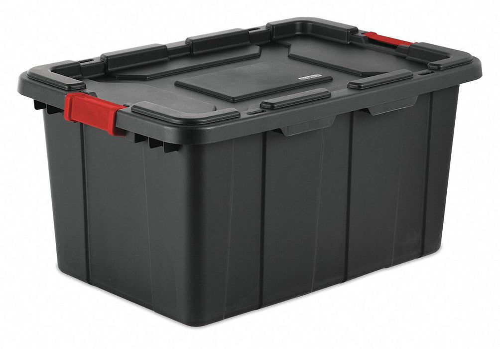 Storage Tote Black Polypropylene