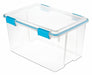 Storage Tote Blue/Clear Polypropylene