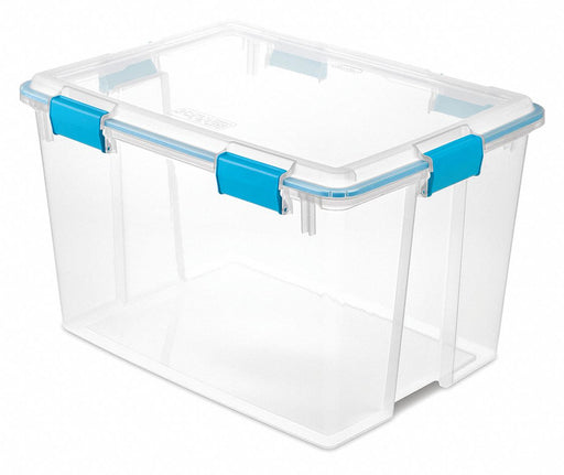 Storage Tote 24 in L 18 in W Clear