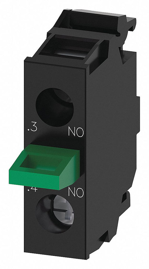 Contact Block Black/Green 1NO 22 mm