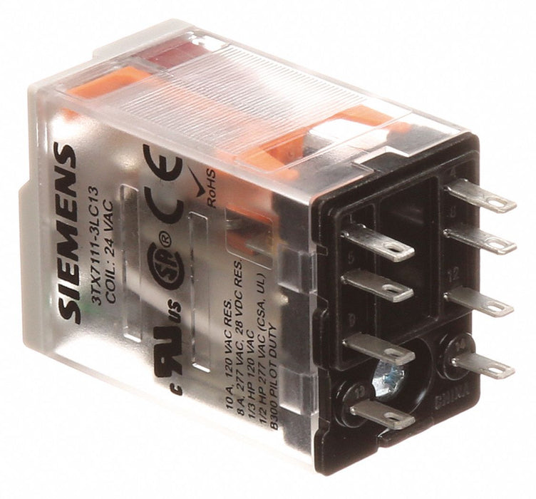 Plug-In Relay 24V AC 12 A 8 Pins