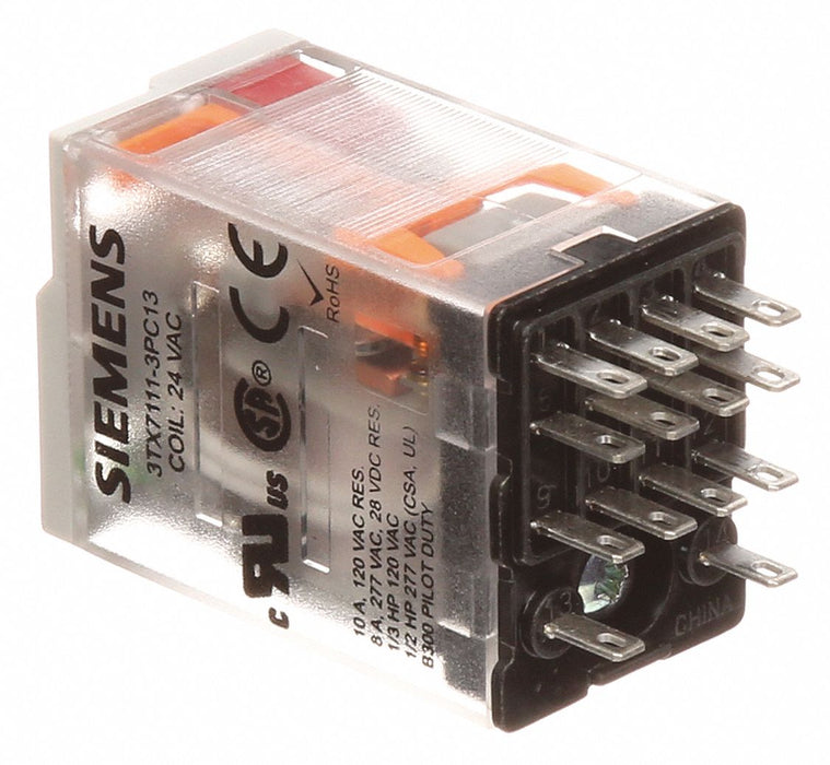 Plug-In Relay 120V AC 3 A 14 Pins