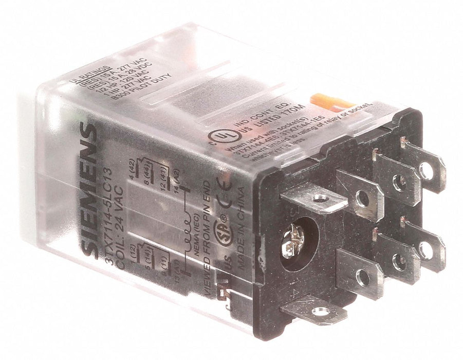 Plug-In Relay 24V AC 15 A 8 Pins