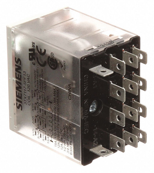 Plug-In Relay 120V AC 15 A 14 Pins