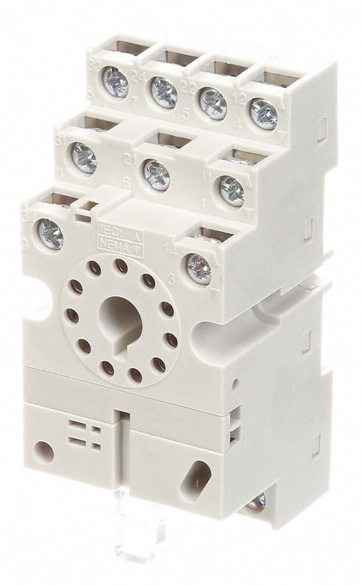Relay Socket Screw Clamp White