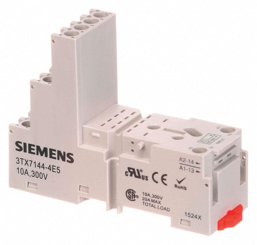 Relay Socket Screw Clamp White