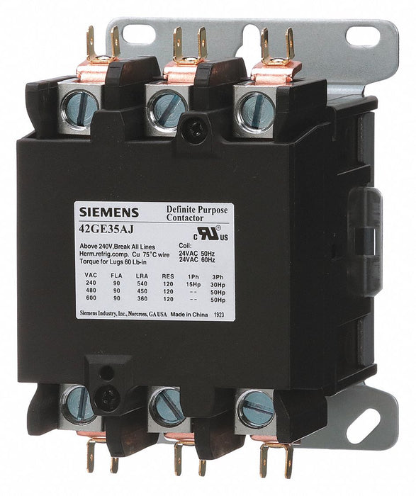 DefPurposeMagContactor 240/277VAC 3P 90A