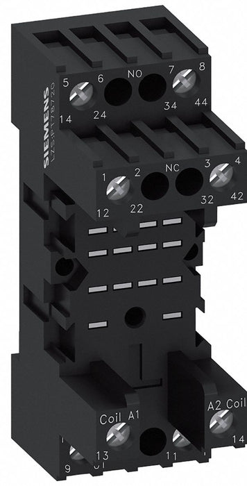 Relay Socket PlugIn Screw Clamp Black