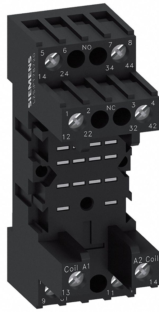 Relay Socket PlugIn Screw Clamp Black