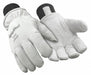 Leather Gloves White L PR