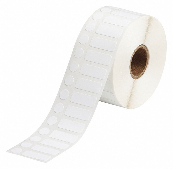 Pre-Cut Label Stock Roll White Matte