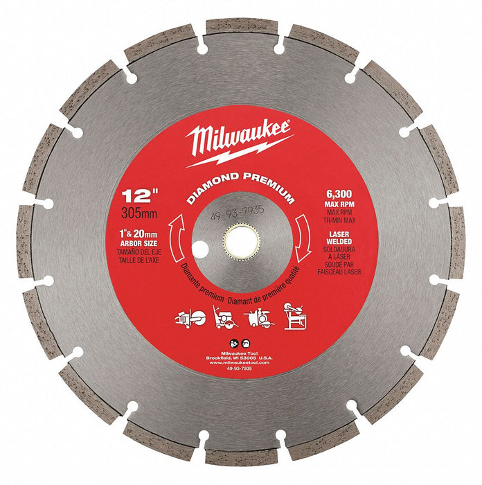 DiamondSawBlade Diam 12 Thick 0.79 