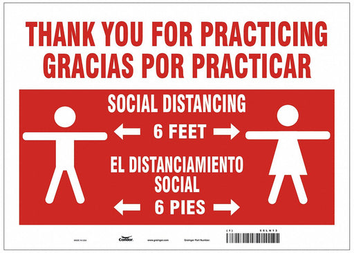 Sign Polyester 10 H 14 W