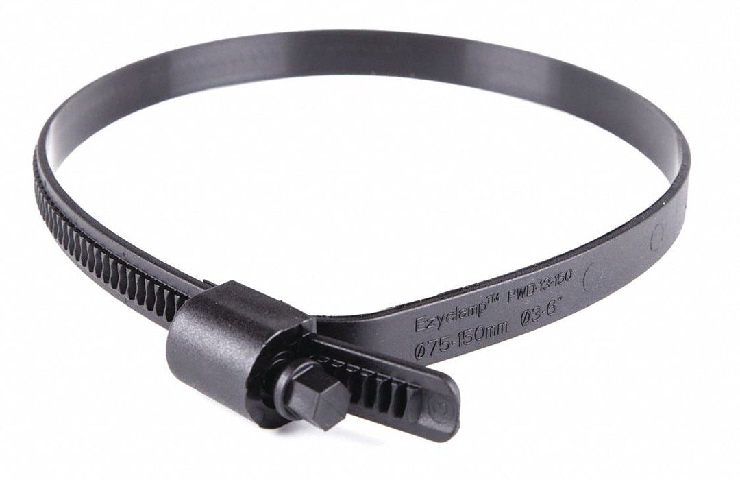 Worm Gear Hose Clamp Plastic Hex PK10