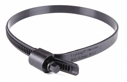 Worm Gear Hose Clamp Plastic Hex PK10