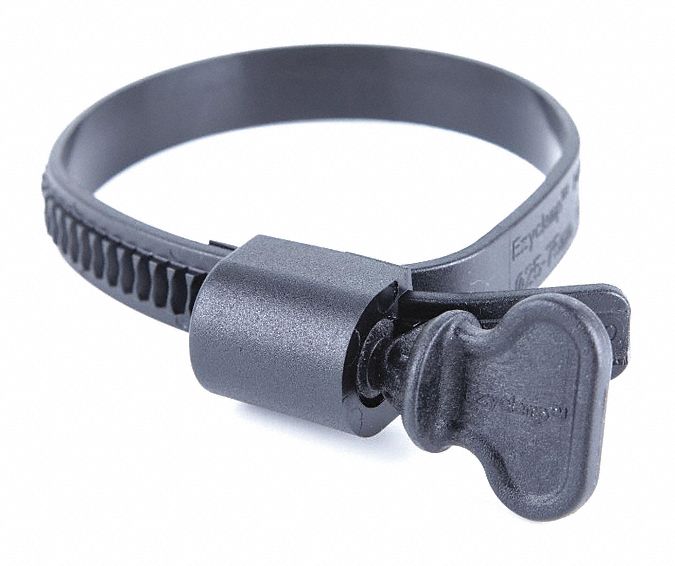 Worm Gear Hose Clamp Plastic Hex PK10