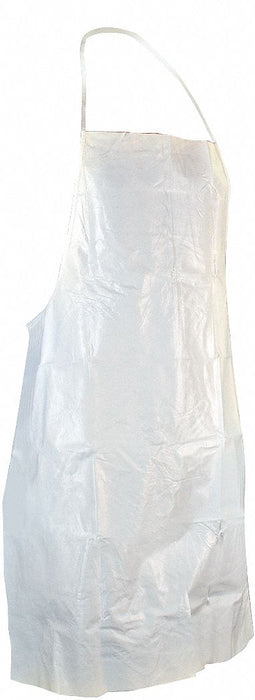 Bib Apron Uni Wht Microporous Film PK100