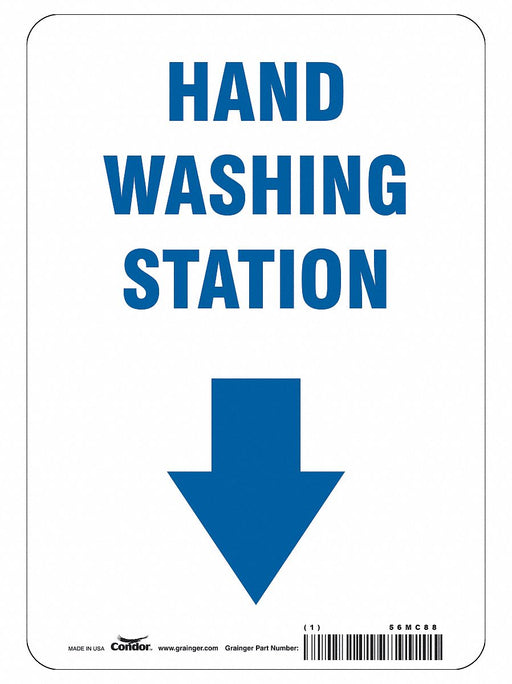 Hand Washing Station Sign 10 H 7 W