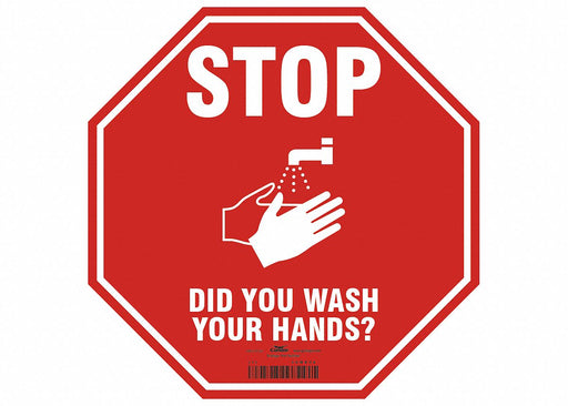 Safety Sign 12 H 12 W Plastic