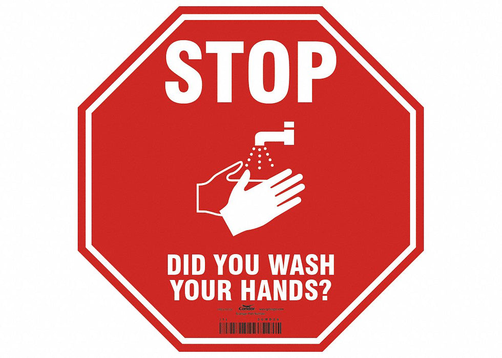 Safety Sign 12 H 12 W Plastic