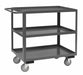Cart Gray 3 Shelves with Side Brakes