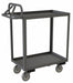 Cart Gray 2 Shelves with Side Brakes
