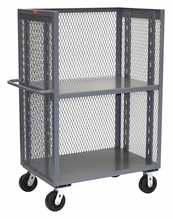 Stock Cart Mesh 3-Sided Adjustable