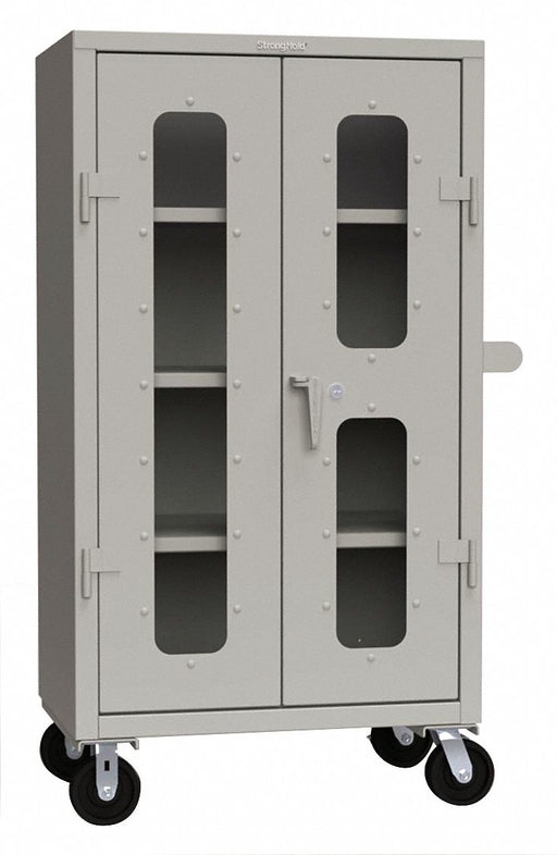 Storage Cabinet 68 x36 x24 Gray 3Shlv