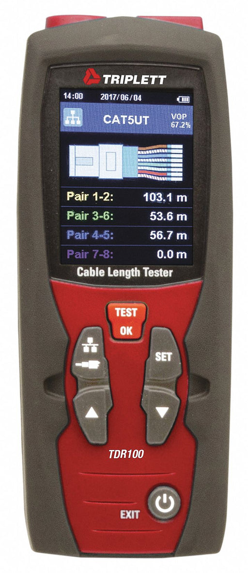 Cable Length Meter Measures ft/M
