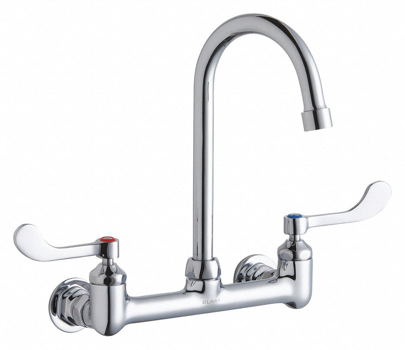 Faucet Wall Mt 5 Spout 4 Handle