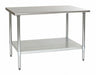 Table SS Legs/Shelf Deluxe 24 Wx36 L