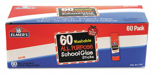 Glue Stick All Purpose School Clear PK60