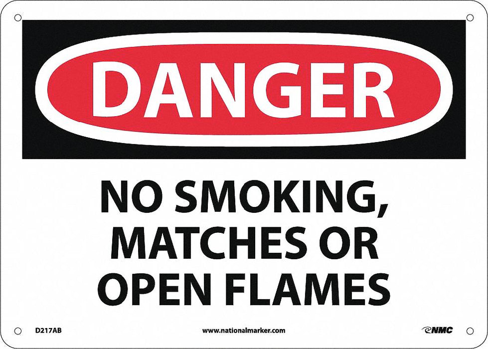 Danger No Smoking Matches Or Open Flames