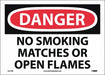 Danger No Smoking Matches Or Open Flames