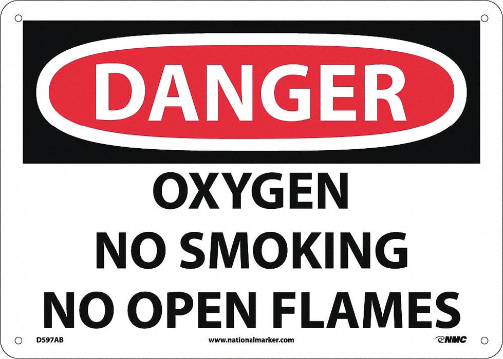 Hang Tag Danger Oxygen No Smoking