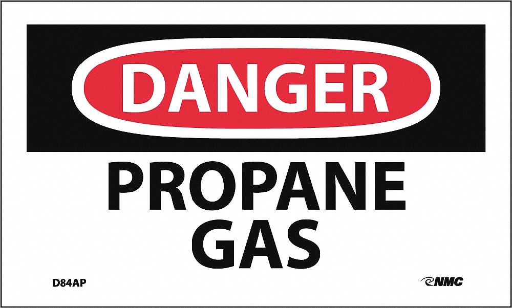 Danger Propane Gas Label PK5