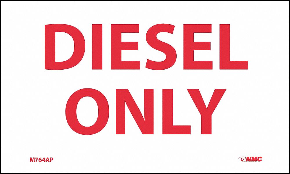 Diesel Only Hazmat Label PK5