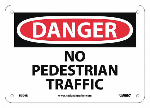 No Pedestrian Traffic Sign