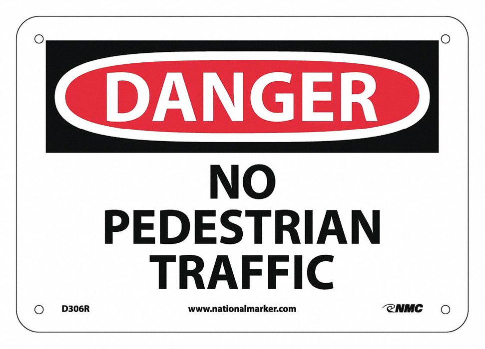 No Pedestrian Traffic Sign