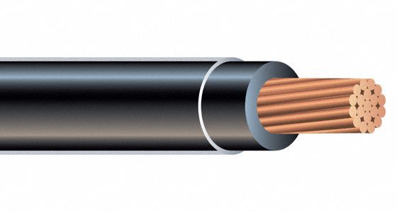 N0873 Wire THHN THWN Black 12 AWG 2 000 ft